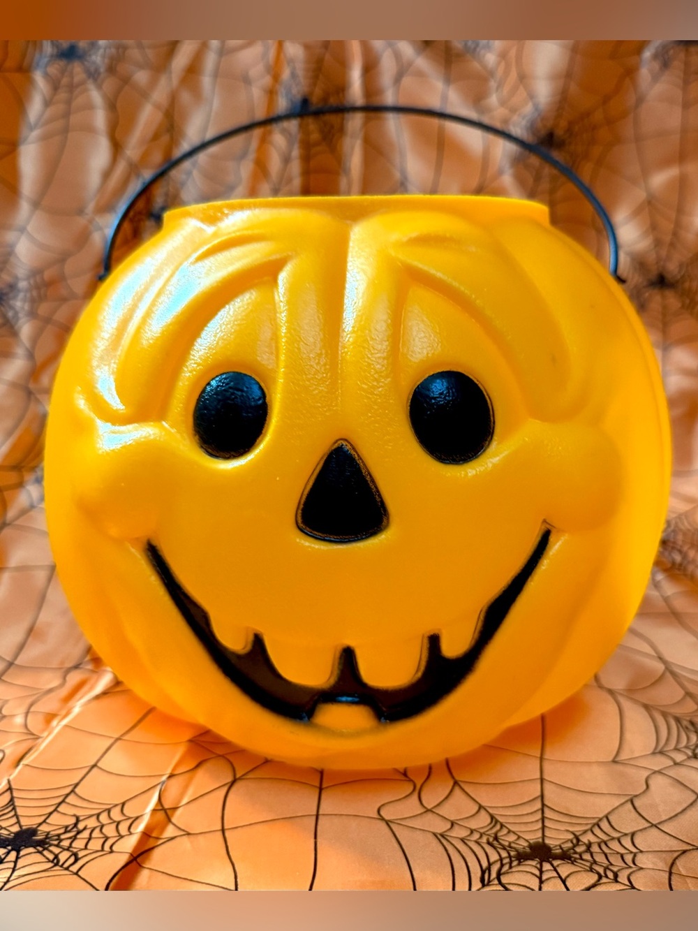 🔥Vintage Norfolk Halloween Pumpkin Blow Mold Pail Bucket Trick-or-treat